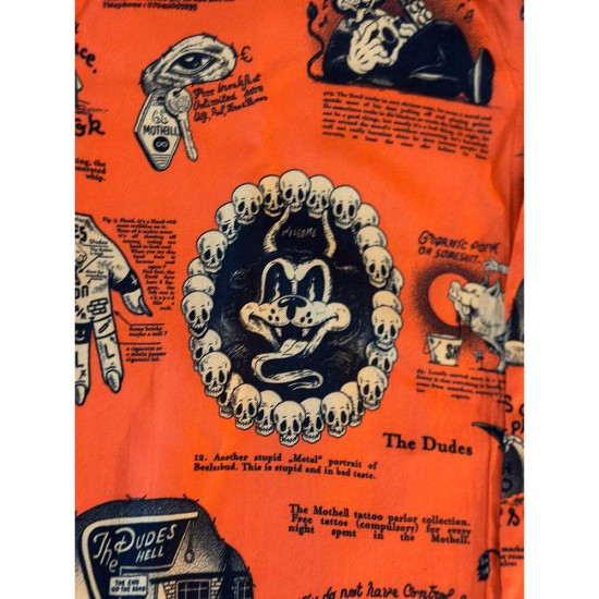 The Dudes Ανδρικό πουκάμισο Beelzebud Red Hawaiian Shirt